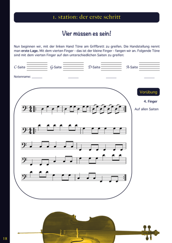 Fünf erste Stationen zum Violoncello-Spiel – Bild 4